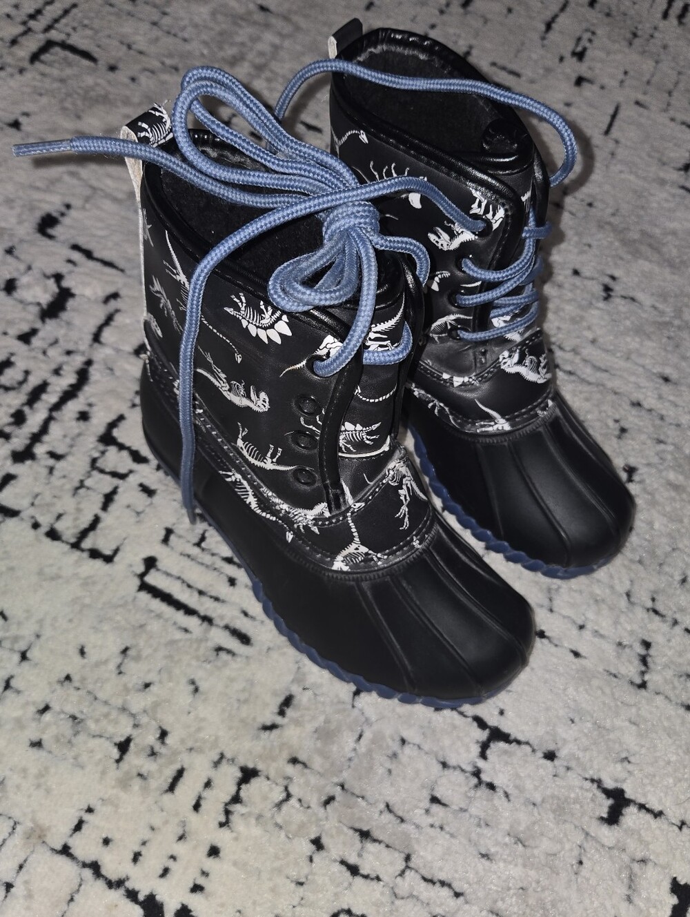 Dinosaur Skeleton Duck Boots Size US 11
